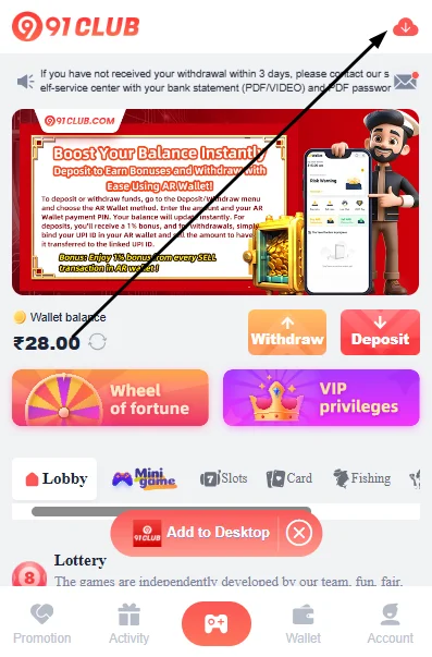 91 Club Download Guide